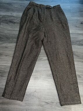 david brooks Petite Herringbone Skirt in Brown and Tan